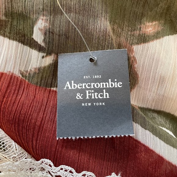 NWT Abercrombie & Fitch Floral Lace Cami Top - Picture 8 of 10